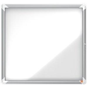 VITRINA NOBO de EXTERIOR BLANCA MAGNETICA para  6 hojas A4