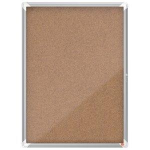 VITRINA NOBO de INTERIOR con CORCHO para 9 hojas A4