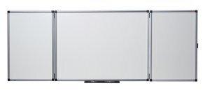 PIZARRA BLANCA MAGNETICA NOBO TRIPTICA VITRIFICADA 120x150 cm (ABIERTA 240x150 cm)