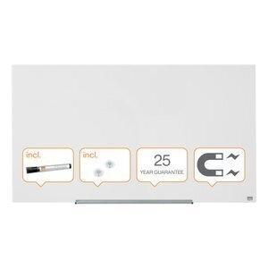 PIZARRA CRISTAL MAGNETICA NOBO DIAMOND 1260x711 BLANCA