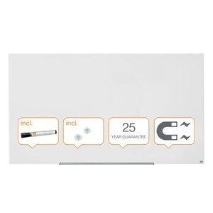 PIZARRA CRISTAL MAGNETICA NOBO DIAMOND 1883x1059 BLANCA