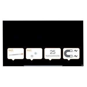 PIZARRA CRISTAL MAGNETICA NOBO DIAMOND 1883x1059 NEGRA