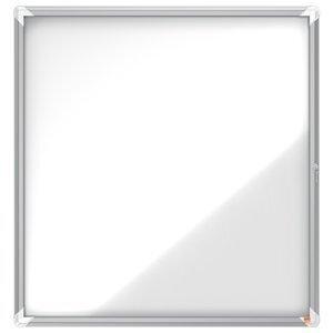 VITRINA NOBO de EXTERIOR BLANCA MAGNETICA para 12 hojas A4