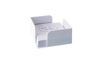 PORTA NOTAS A.2000 105x105x55 mm BLANCO (No incluye taco)