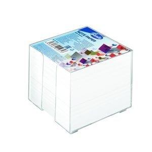 PORTA NOTAS FOROFIS 90x90 mm TRANSPARENTE CON 800 NOTAS BLANCAS INCLUIDAS