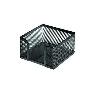PORTA NOTAS FOROFIS METALICO MALLA CUADRADO NEGRO