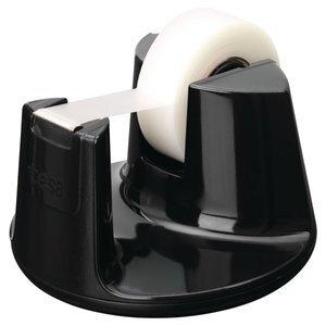 PORTARROLLOS TESA EASY CUT COMPACT NEGRO+1 ROLLO 33X19 INVISIBLE
