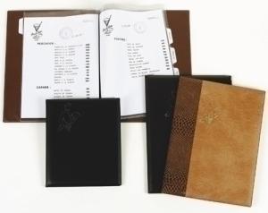 CARPETA PORTAMENUS IBERPLAS PVC 4º 6 FUNDAS con PESTAÑAS IDIOMAS NEGRO con CANTONERAS