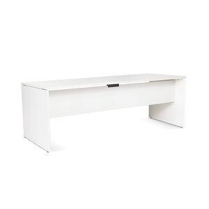 MESA ROCADA WORK 200x80 ESTRUCTURA BLANCO TABLERO BLANCO