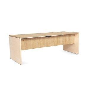 MESA ROCADA WORK 200x80 ESTRUCTURA HAYA TABLERO ROBLE