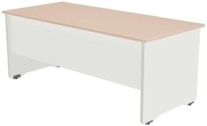 MESA ROCADA WORK 180X80 BLANCO/ROBLE /2003AW08