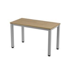 MESA ROCADA EXECUTIVE 120x60 ESTRUCTURA ALUMINIO TABLERO MELAMINA ROBLE