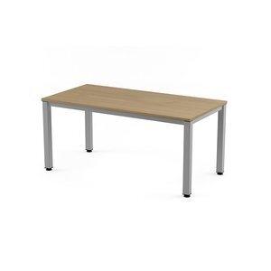 MESA ROCADA EXECUTIVE 140x80 ESTRUCTURA ALUMINIO TABLERO MELAMINA ROBLE