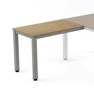 MESA ROCADA EXECUTIVE ALA 100x60 ESTRUCTURA ALUMINIO TABLERO ROBLE