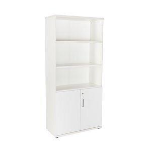 ARMARIO ROCADA CON PUERTAS BAJAS 195x90x45 ESTRUCTURA BLANCO Y TAPA BLANCO