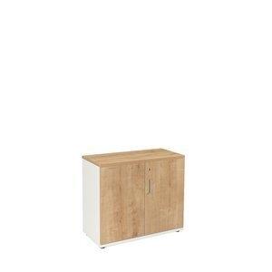 ARMARIO ROCADA CON PUERTAS 78x90x45 ESTRUCTURA BLANCO PUERTAS Y TAPA ROBLE