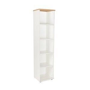 ARMARIO ROCADA COLUMNA 195x45x45 ESTRUCTURA BLANCO Y TAPA ROBLE