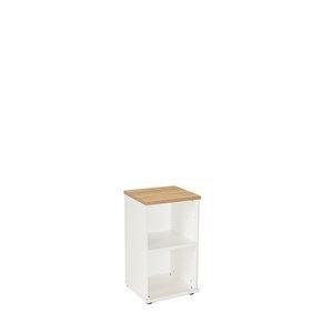 ARMARIO ROCADA COLUMNA 78x45x45 ESTRUCTURA BLANCO Y TAPA ROBLE