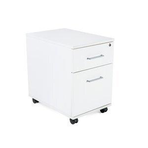 CAJONERA ROCADA con RUEDAS 40x59,5x58 con 1 CAJON + CARPETERO ESTRUCTURA BLANCO FRONTALES BLANCO