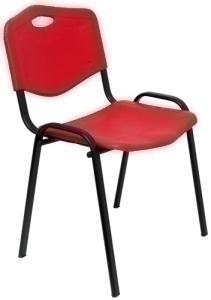 SILLA PIQUERAS Y CRESPO ROBLEDO CONFIDENTE PVC ROJO /PACK426IRJ