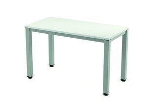 MESA ROCADA EXECUTIVE 120x60 ESTRUCTURA ALUMINIO TABLERO MELAMINA BLANCO
