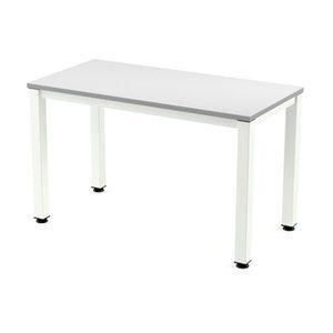 MESA ROCADA EXECUTIVE 120x60 ESTRUCTURA BLANCO TABLERO MELAMINA GRIS