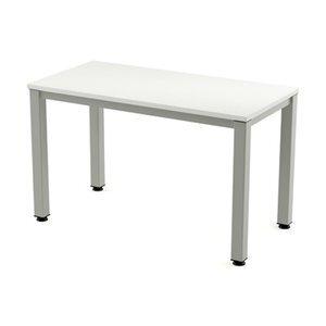 MESA ROCADA EXECUTIVE 140x80 ESTRUCTURA ALUMINIO TABLERO MELAMINA BLANCO