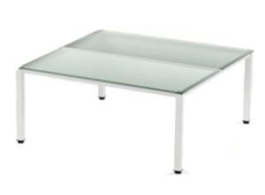 MESA ROCADA EXEC. 140x80 BLANCO/CRISTAL /2001AM05