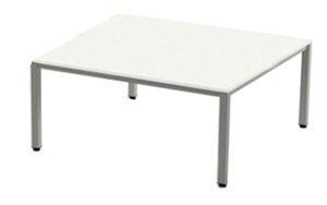 MESA ROCADA EXECUTIVE 160x80 ESTRUCTURA ALUMINIO TABLERO MELAMINA BLANCO