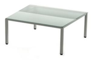 MESA ROCADA EXEC. 180x80 ALUMINIO/CRISTAL /2003AD05