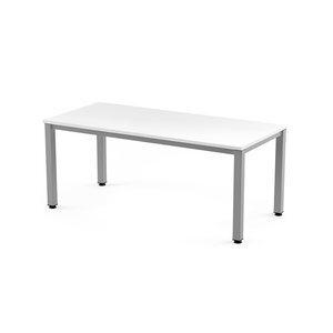 MESA ROCADA EXECUTIVE 180x80 ESTRUCTURA ALUMINIO TABLERO MELAMINA BLANCO