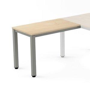 MESA ROCADA EXECUTIVE ALA 100x60 ESTRUCTURA ALUMINIO TABLERO MELAMINA HAYA