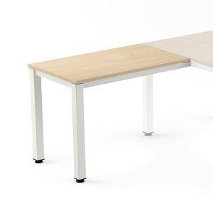 MESA ROCADA EXECUTIVE ALA 100x60 ESTRUCTURA BLANCO TABLERO MELAMINA HAYA
