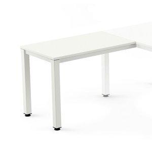 MESA ROCADA EXECUTIVE ALA 100x60 ESTRUCTURA BLANCO TABLERO MELAMINA BLANCO