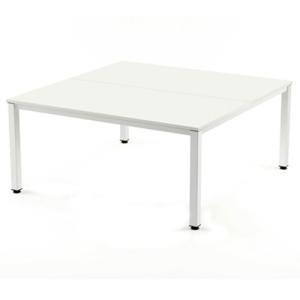 MESA ROCADA EXEC. 160x163 BLANCO/BLANCO /2201AM04