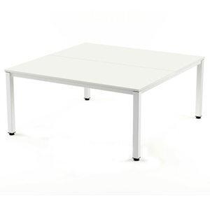 MESA ROCADA EXECUTIVE 160x163 ESTRUCTURA BLANCO TABLERO MELAMINA BLANCO