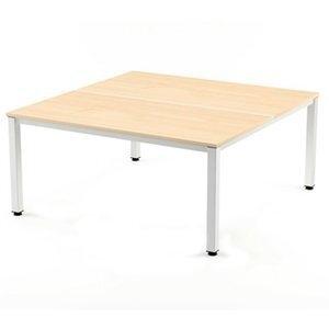 MESA ROCADA EXECUTIVE 180x163 ESTRUCTURA BLANCO TABLERO MELAMINA HAYA
