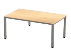 MESA ROCADA EXECUTIVE 163x320 ESTRUCTURA ALUMINIO TABLERO MELAMINA HAYA