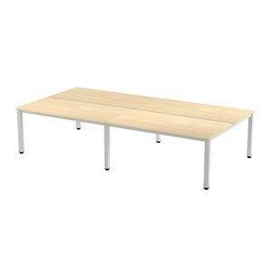 MESA ROCADA EXECUTIVE 320x163 ESTRUCTURA BLANCO TABLERO MELAMINA HAYA