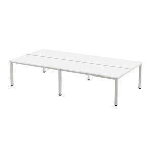 MESA ROCADA EXECUTIVE 320x163 ESTRUCTURA BLANCO TABLERO MELAMINA BLANCO