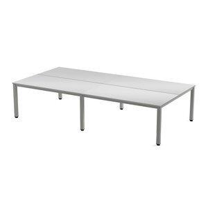MESA ROCADA EXECUTIVE 360x163 ESTRUCTURA ALUMINIO TABLERO MELAMINA GRIS