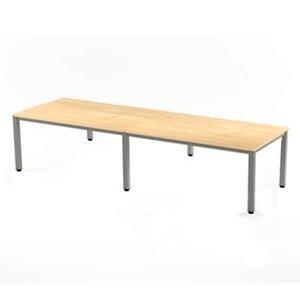 MESA ROCADA EXECUTIVE 320x80 ESTRUCTURA ALUMINIO TABLERO MELAMINA HAYA