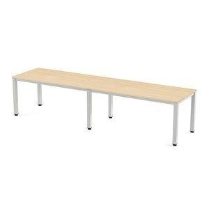 MESA ROCADA EXECUTIVE 360x80 ESTRUCTURA BLANCO TABLERO MELAMINA HAYA
