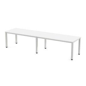 MESA ROCADA EXECUTIVE 360x80 ESTRUCTURA BLANCO TABLERO MELAMINA BLANCO