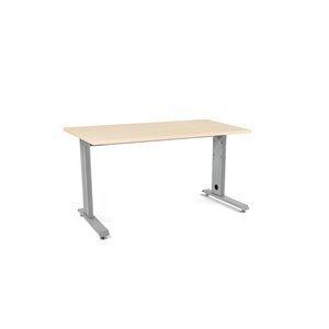 MESA ROCADA METAL 140x80 ESTRUCTURA ALUMINIO TABLERO HAYA