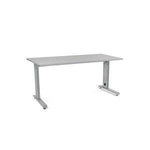 MESA ROCADA METAL 160x80 ESTRUCTURA ALUMINIO TABLERO GRIS