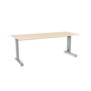 MESA ROCADA METAL 200x80 ESTRUCTURA ALUMINIO TABLERO HAYA