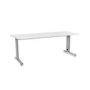 MESA ROCADA METAL 200x80 ESTRUCTURA ALUMINIO TABLERO BLANCO