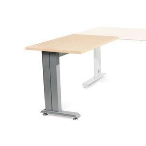 MESA ROCADA METAL ALA 100x60 ESTRUCTURA ALUMINIO TABLERO HAYA