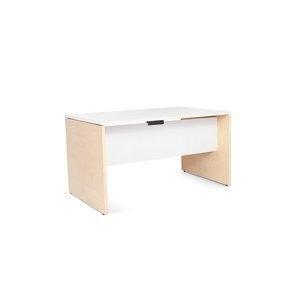MESA ROCADA WORK 140x80 ESTRUCTURA HAYA TABLERO BLANCO
